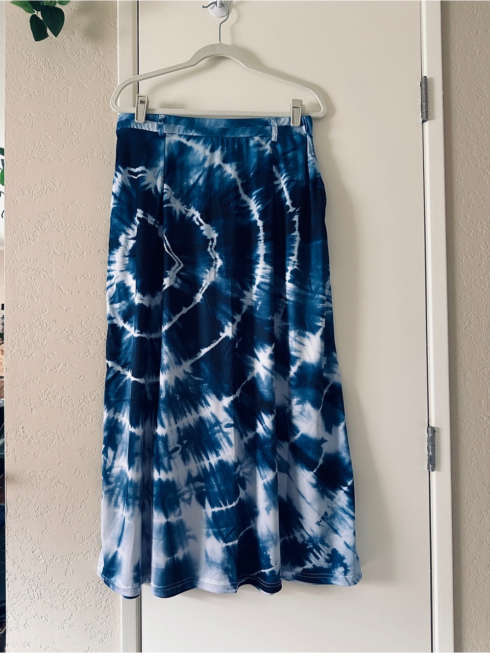 Tie-Dye Navy Blue Maxi Skirt